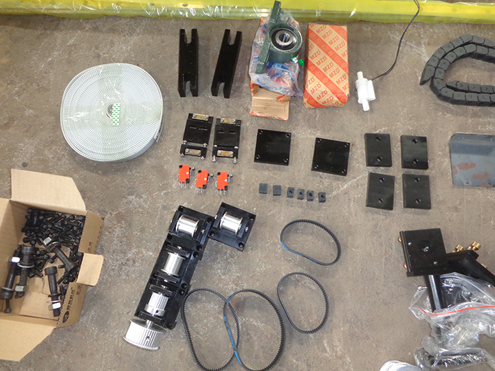 Full set laser parts to assemble one co2 laser cutting machine CNC
