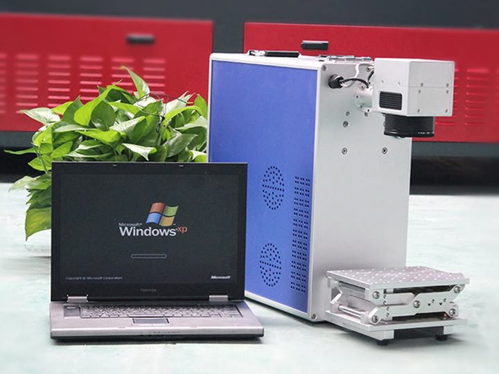 The First Picture of Portable Laser Marking Machine with JPT Fiber Laser Source