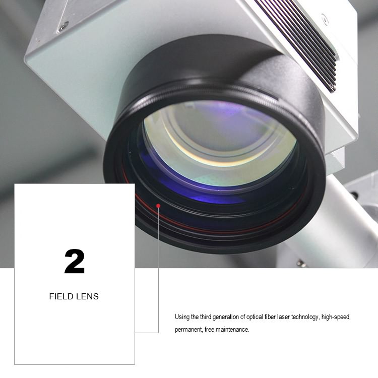 Portable fiber laser marking machine lens