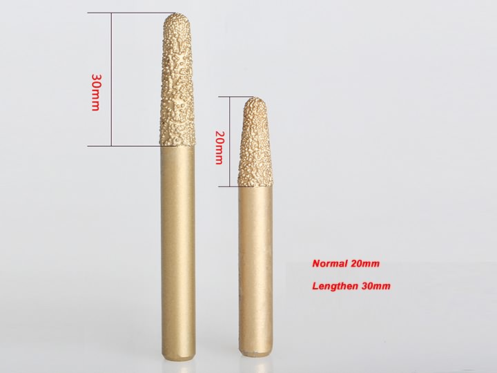 Tapered Diamond 3D Deep Relief Bits for Marble, Granite