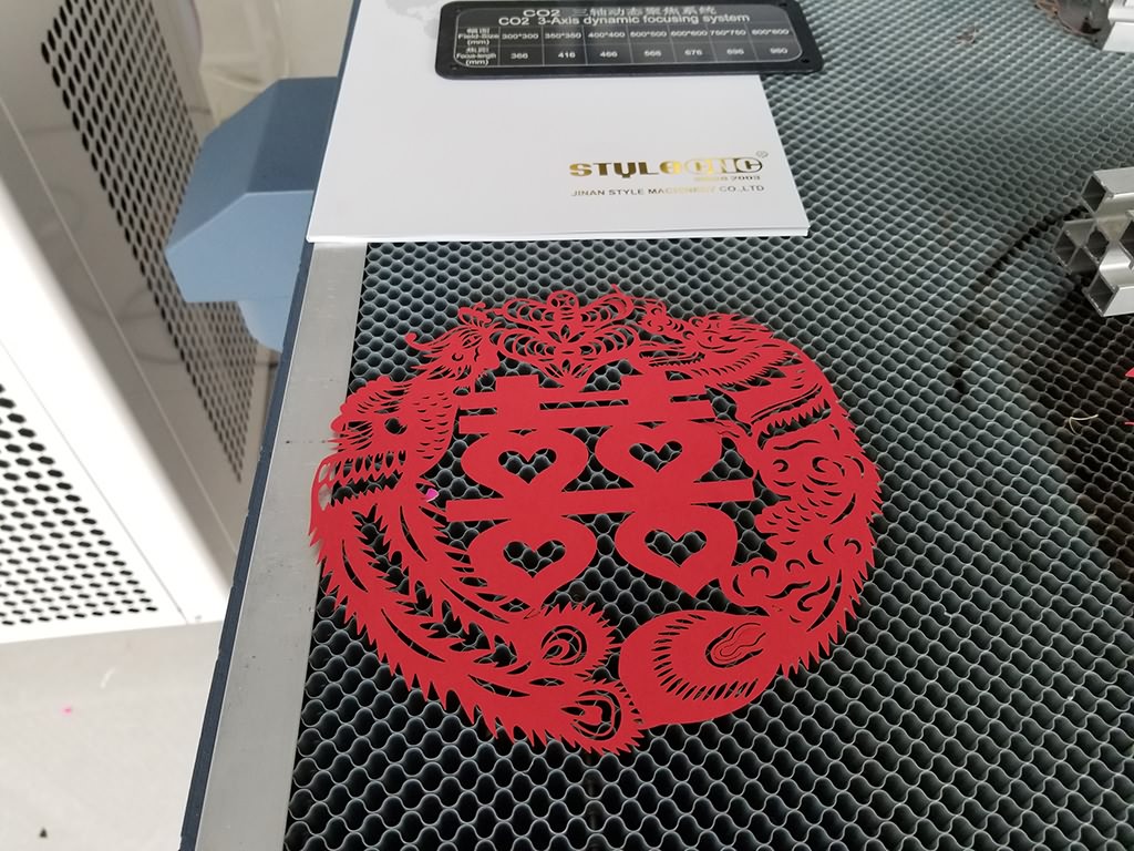 Laser Cutting 3D Paper Crafts with Card Stock