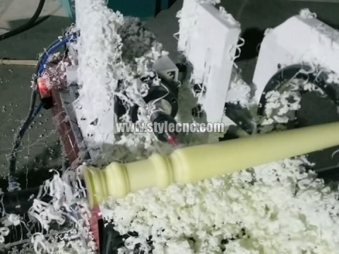 STL1530-S CNC Wood Lathe Machine for Nylon Rod