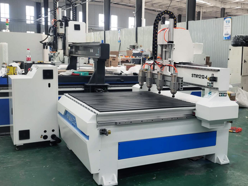 Multi Spindle CNC Woodworking Machine with Four Heads