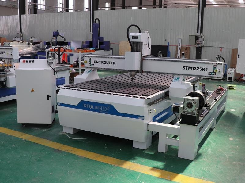 The First Picture of 2022 Best CNC Router Lathe Machine with 4th Rotary Axis