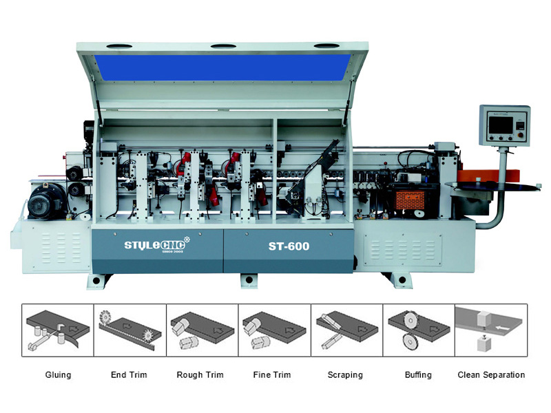 Automated Industrial Edge Banding Machine for Woodworking