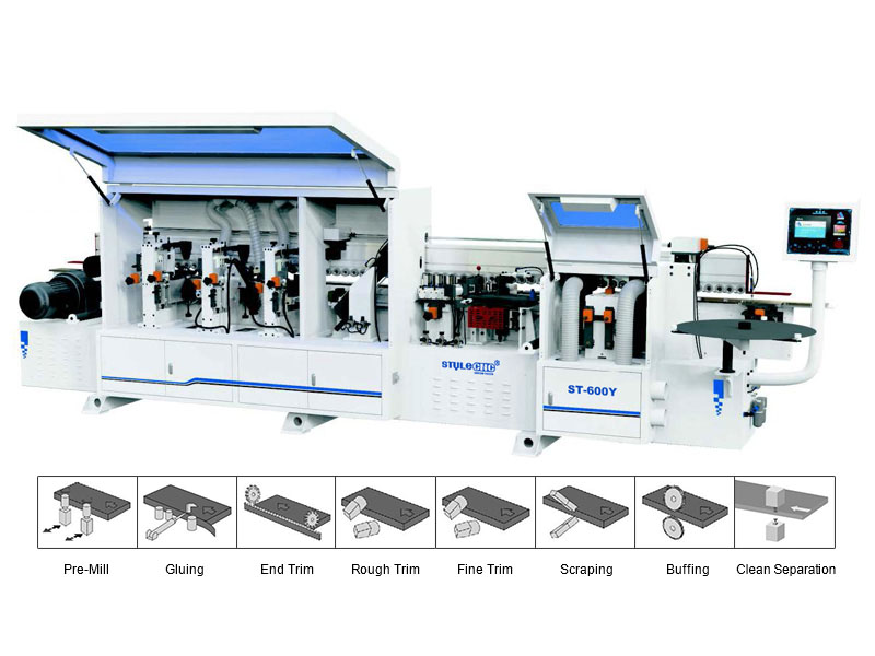 Automated Industrial Edge Banding Machine for Woodworking
