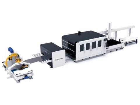 Automatic Coil Fed Laser Blanking Line & Cutting System Automatic Coil Fed Laser Blanking Line & Cutting System