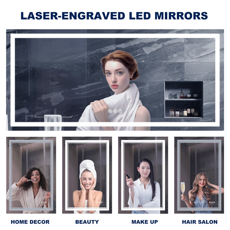 全尺寸 4x8 用于制作 LED 鏡子的光纖激光雕刻機(jī)