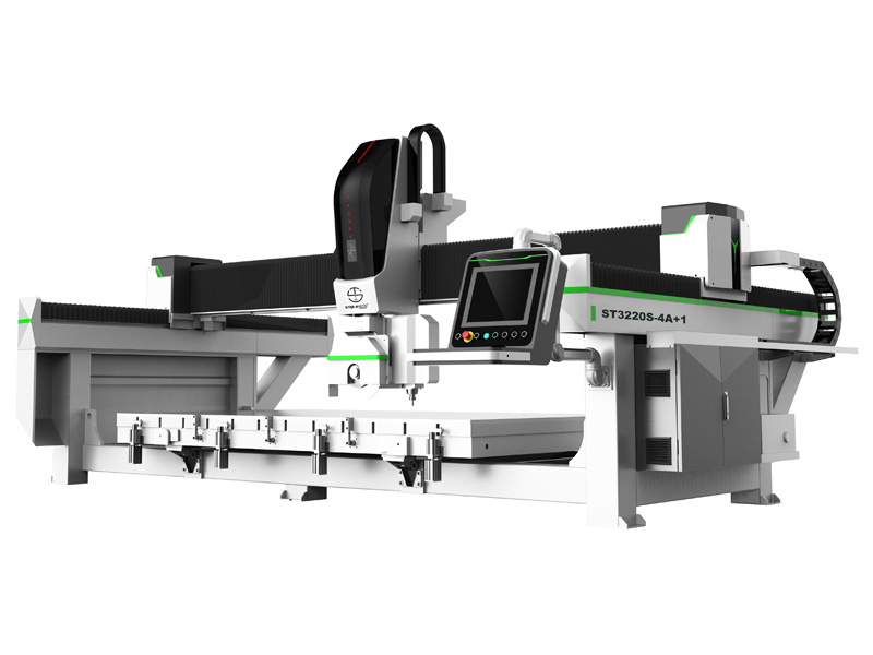 4+1 Stone CNC Bridge Saw with Spindle for Sink Hole Cutout 4+1 Stone CNC Bridge Saw with Spindle for Sink Hole Cutout