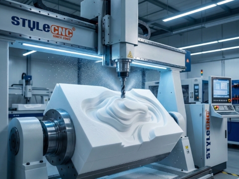 4-осна CNC пенаста рутер машина за резбарење 3D Скулптуре и калупи 4-осна CNC пенаста рутер машина за резбарење 3D Скулптуре и калупи