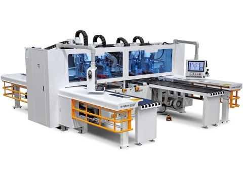 Automatic CNC Drilling & Grooving Machine for Woodworking