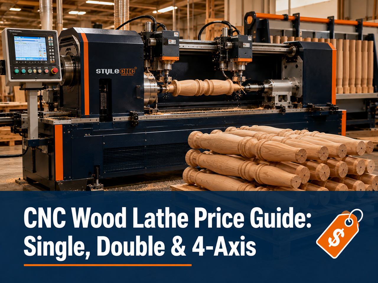 CNC Wood Lathe Prices: Single, Double & 4-Axis