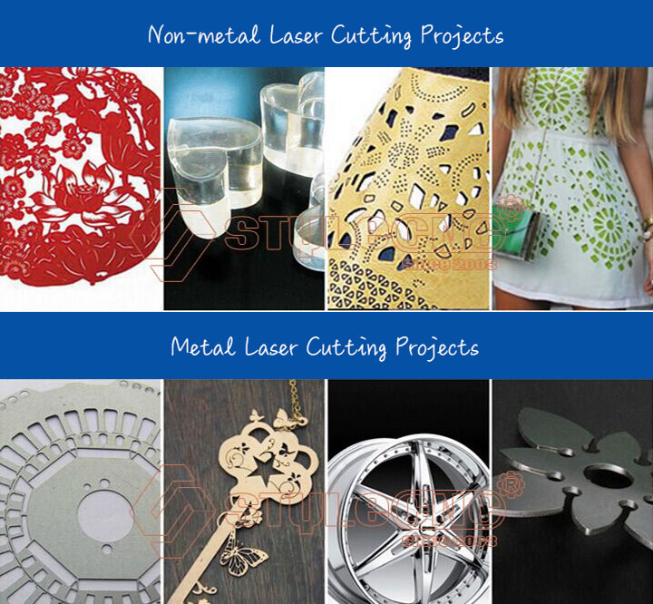 Mixed laser cutting machine projects