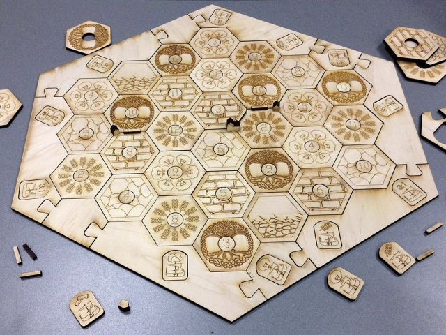 Die board laser cutting machine sample