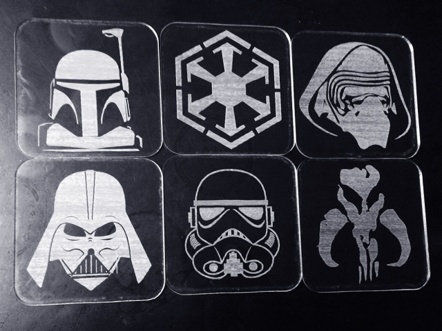 Acrylic laser engraving and cutting machine samples