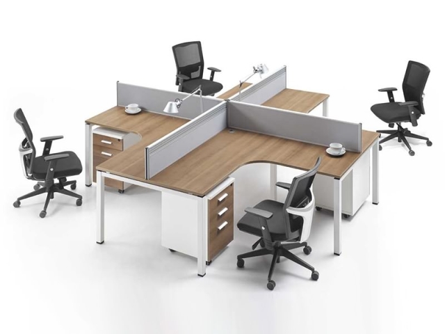 The office cubicle samples processed by panel furniture production line