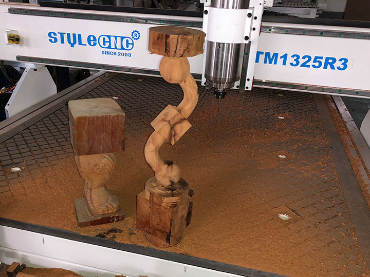 3D CNC Router for Wood Stairs