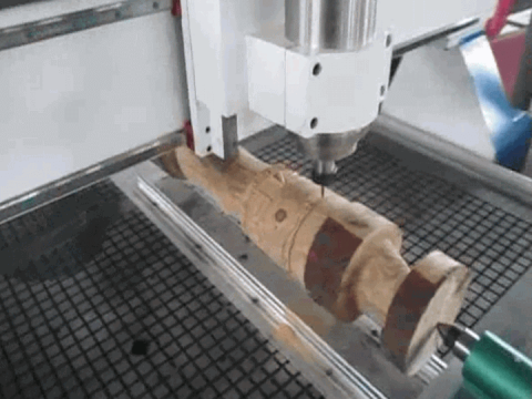 4x8ft Wood CNC Router with 4th Axis Rotary Carving