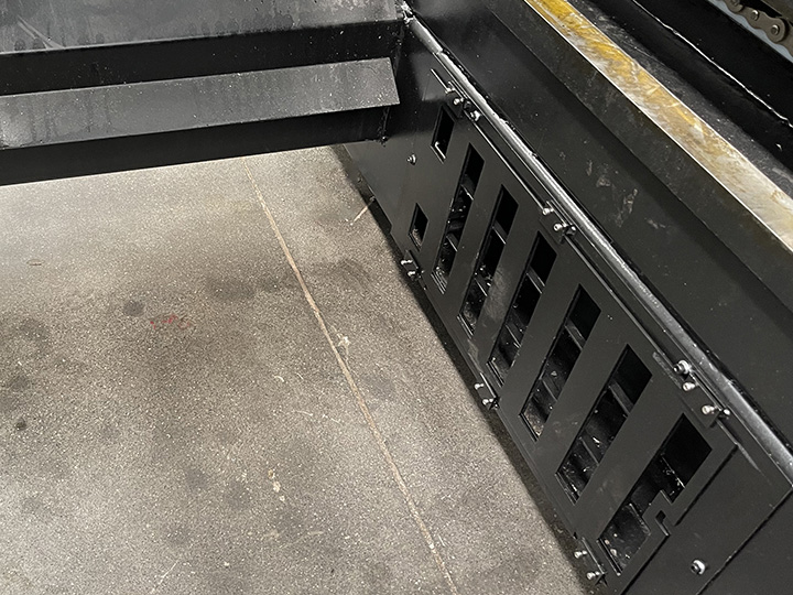 Fiber laser cutting machine Purging system