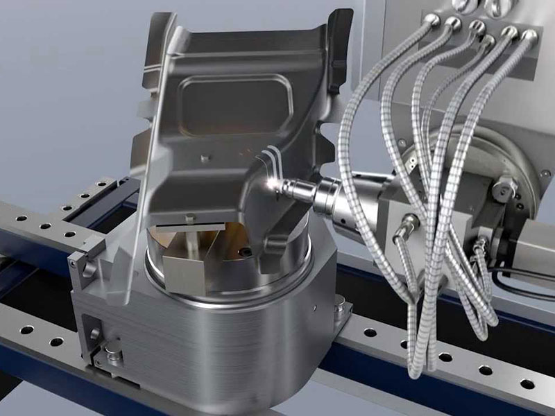 fiber laser cutting machine with gas assist