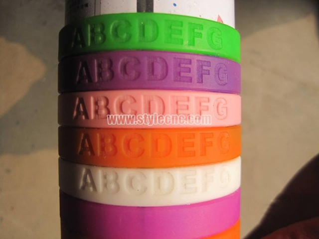 Silicone bracelet laser engraving projects