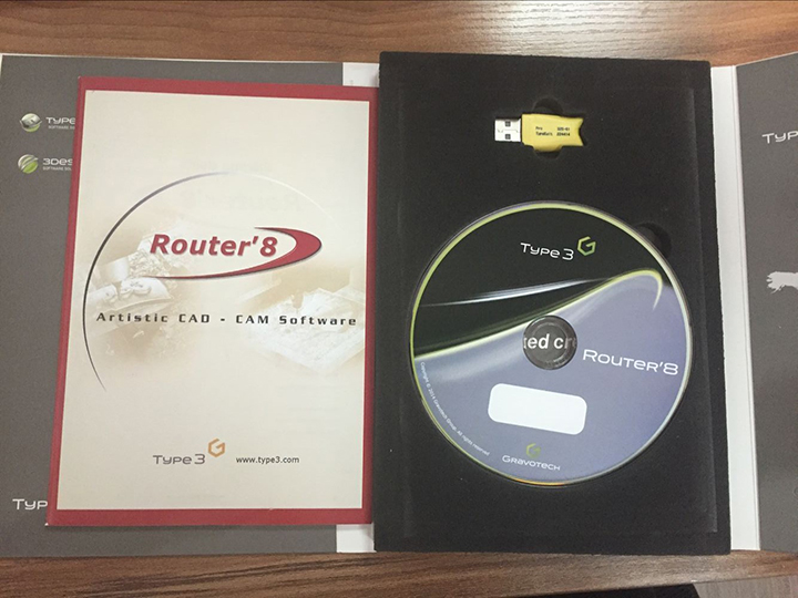 CNC Router Software Type3 Router8 - 3D CAD/CAM Software CNC Router Software Type3 Router8 - 3D CAD/CAM Software