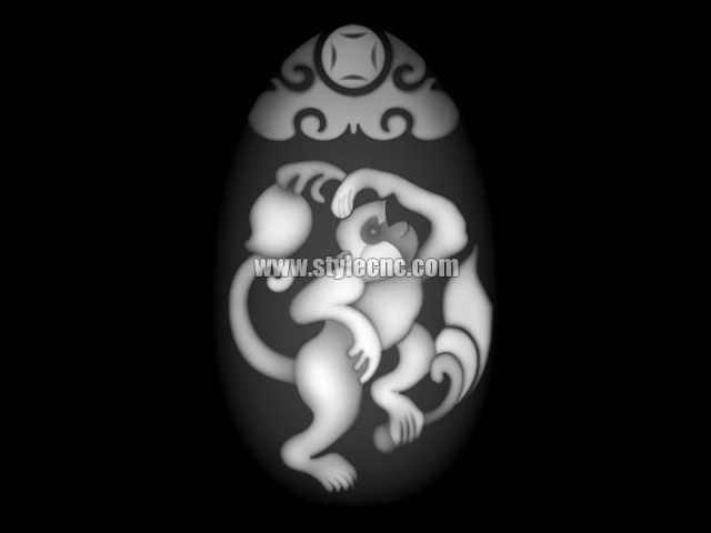 Monkey clever greyscale image