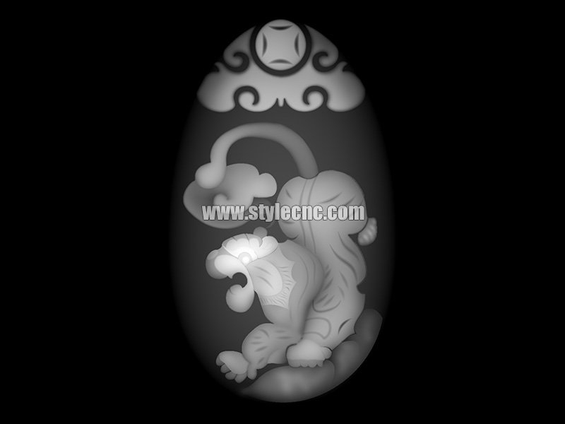 CNC Router Grayscale Images with Chinese Zodiac