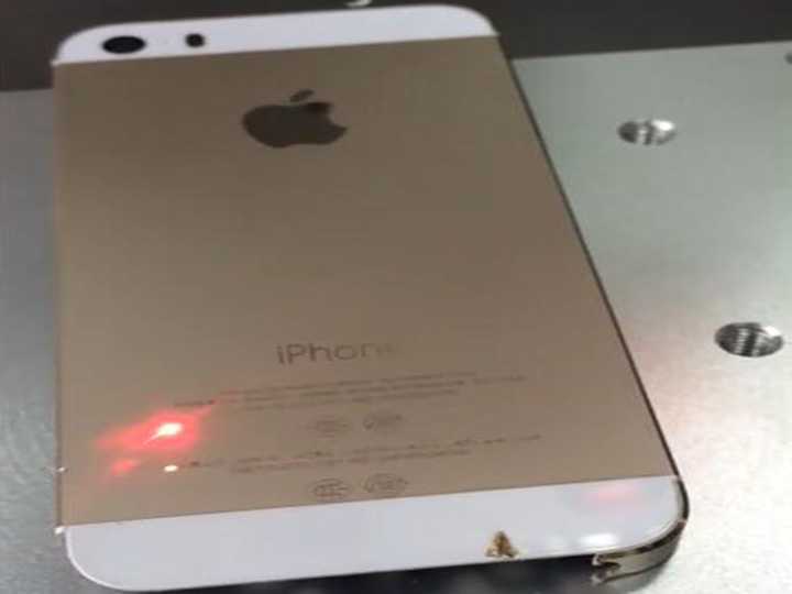 20W MOPA Fiber Laser Marking IMEI on iPhone Back Cover