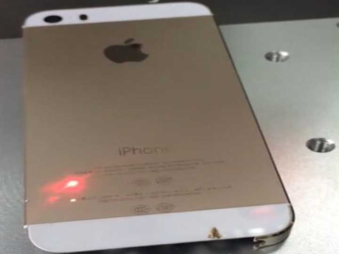 20W MOPA Fiber Laser Marking IMEI on iPhone Back Cover