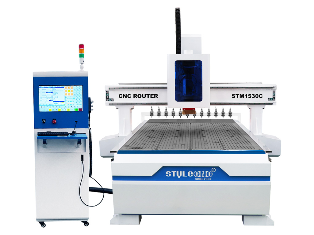 5x10 CNC Router Machine with Linear Automatic Tool Changer 5x10 CNC Router Machine with Linear Automatic Tool Changer
