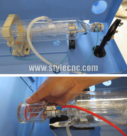 CO2 laser tube installation CO2 laser tube installation