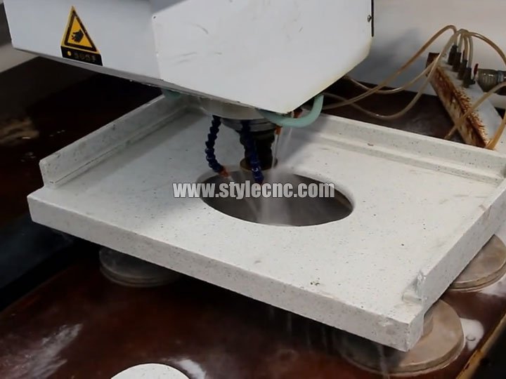 CNC stone cutting and polishing machine for quartz, granite, marble machining process CNC stone cutting and polishing machine for quartz, granite, marble machining process
