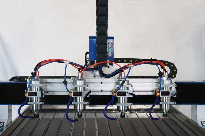 4x4 cnc router 1212 with four spindles