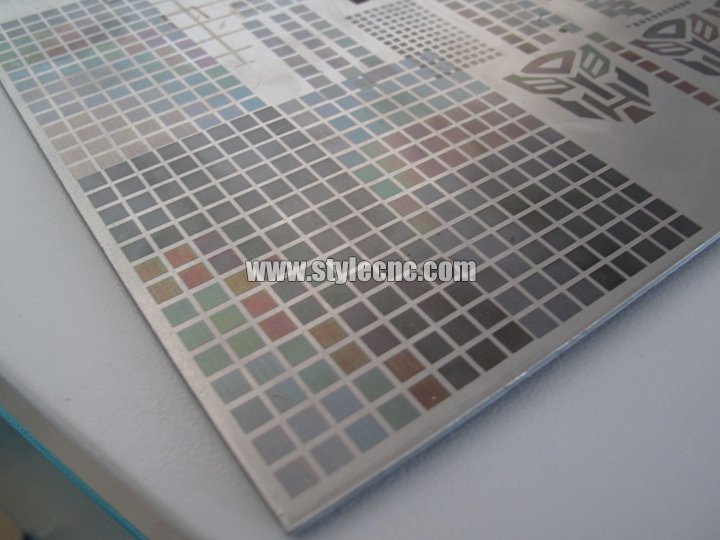 how the fiber laser marking machine mark the different colors in stainless steel