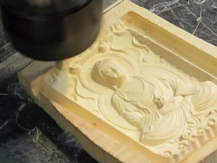 Desktop CNC Router 6090 for Wooden Buddha Relief Sculpture
