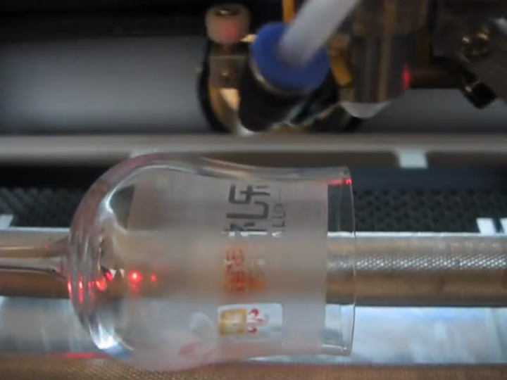 CO2 Laser Engraver Etching Crystal Glass Crafts