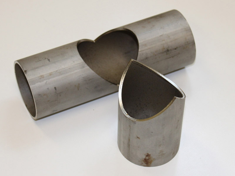 Round Metal Pipe and Tube Cutting Samples by Fiber Laser Cutting Machine