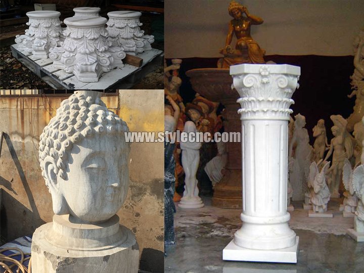 4 Axis Stone CNC Machine for Buddhas Statues & Sculptures