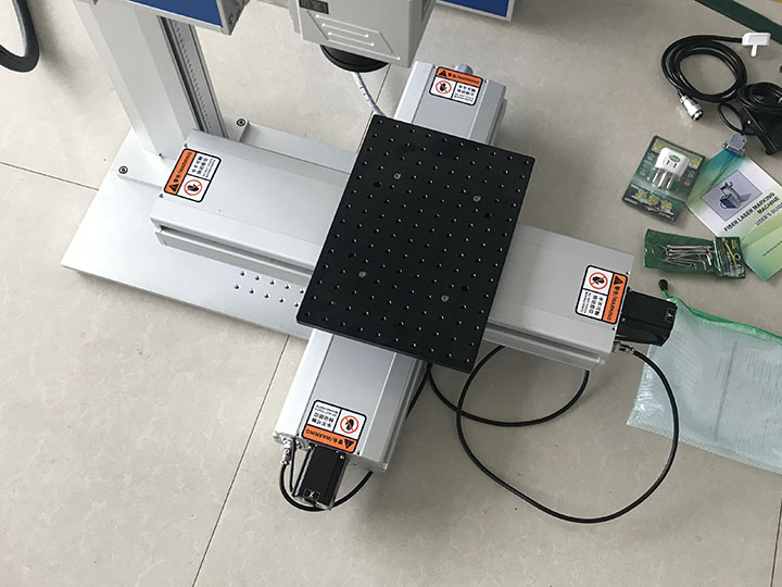 laser engraving machine with XY table