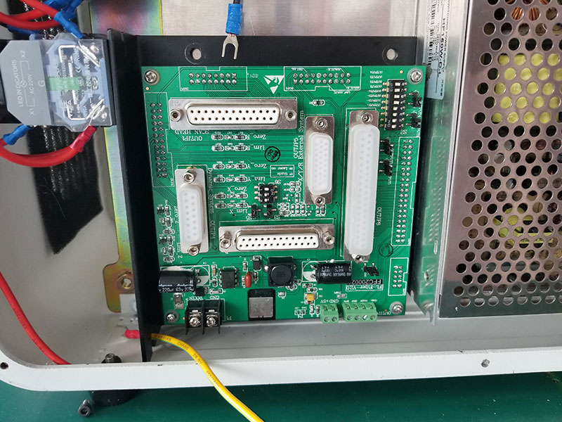 Control card for laser metal engraving machine
