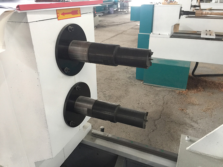 Tailstock of Industrial CNC Wood Turning Lathe Machine for Table Legs, Stair Balusters and Spindles