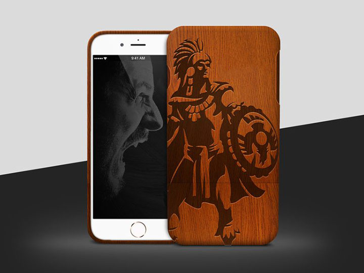Wood iPhone case laser engraving project