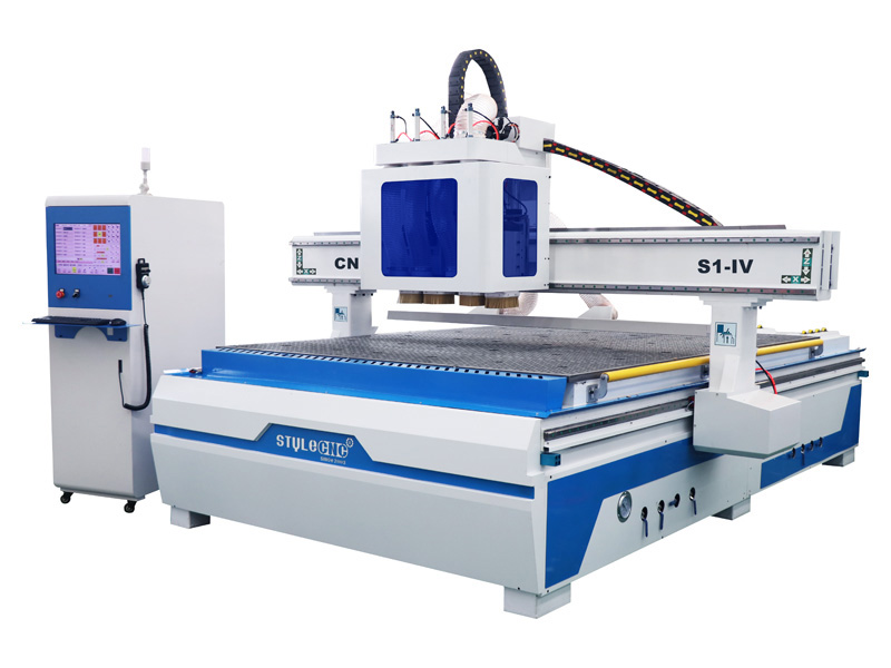 Industrial ATC CNC Router Machine with Four Spindles