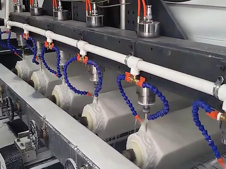 Multi Head 3D CNC Stone Carving Machine for Marble Columns