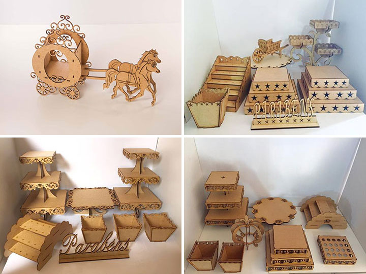MDF Crafts Laser Cutting Machine Projects