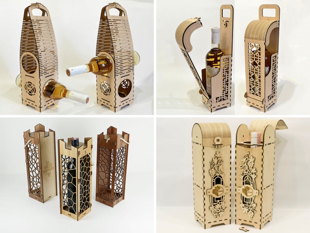 Wine box laser cutting projects