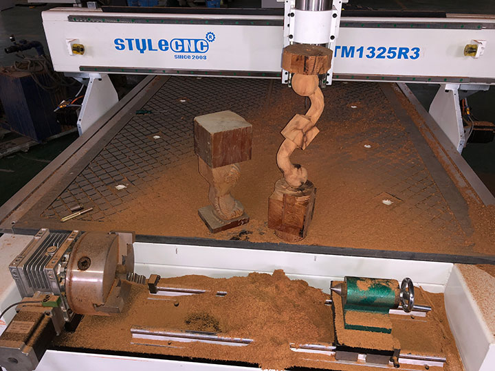 4 Axis CNC Router Machine 1325 with Rotary Table