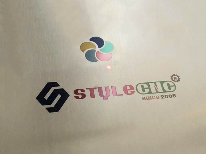 Fiber Laser Marking Color Logo on Stainless Steel