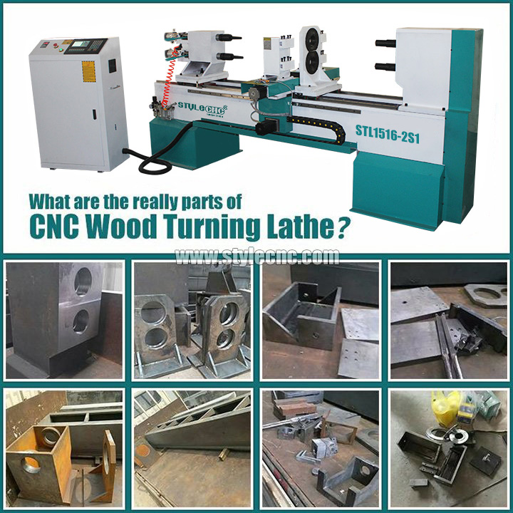 Industrial CNC Wood Turning Lathe Machine for Table Legs, Stair Balusters and Spindles